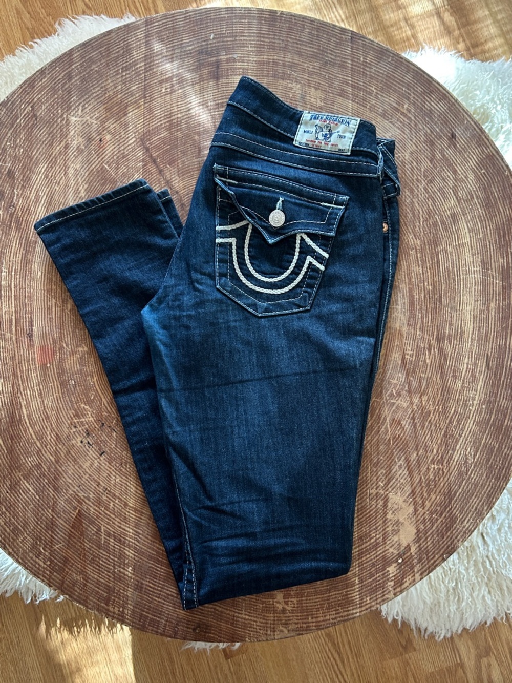 True Religion Women’s Dark Indigo Skinny Jeans
